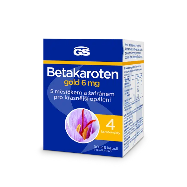 GS Betakaroten gold 6 mg, 90+45 kapslí