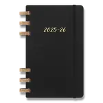 Diář Spiral Moleskine 2025-26 Academic - měkké desky - L, černý