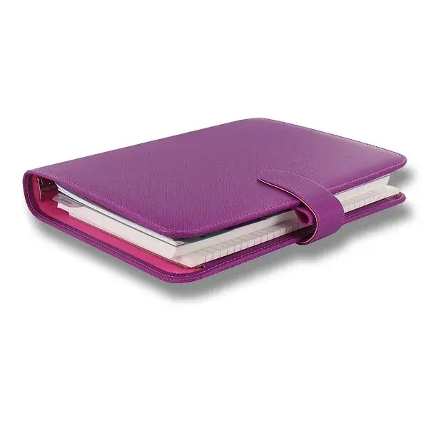 Diář A5 Filofax Saffiano - malinový