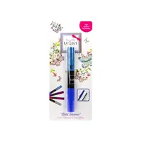 Lukky 2-v-1 řasenka a třpytky na řasy, modrá