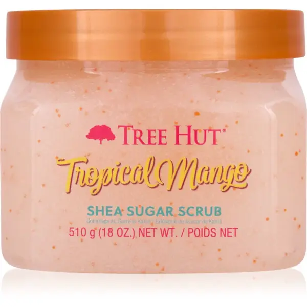 Tree Hut Shea Sugar Scrub Tropical Mango cukrový peeling s bambuckým máslem 510 g
