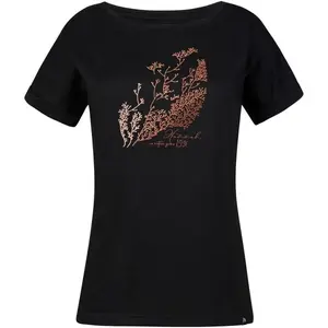 Hannah YULLI Dámské tričko s krátkým rukávem, černá, velikost