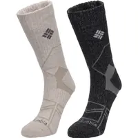 Columbia 2PP HIKE CREW Pánské ponožky, béžová, velikost