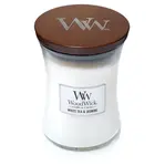 WOODWICK Vonná svíčka váza střední  White Tea & Jasmine 275 g