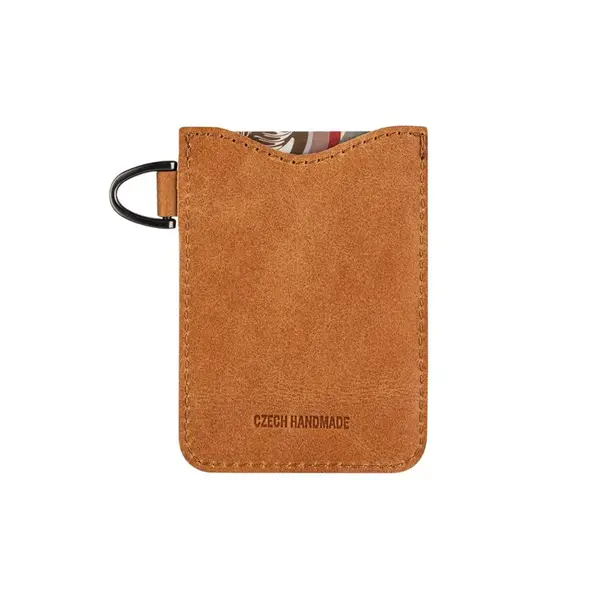 Kožené pouzdro na karty FIXED Cards, hnědá
