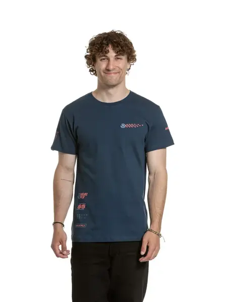 Meatfly pánské tričko Furious Sea | Modrá | Velikost XXXL | 100% bavlna