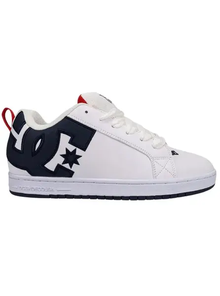 Dc shoes pánské boty Court Graffik White / Navy / Red | Bílá | Velikost 10 US