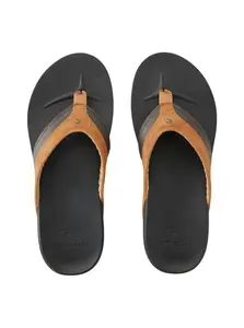 Rip curl pánské žabky Soft Top Black/Brown | Černá | Velikost 45 EU