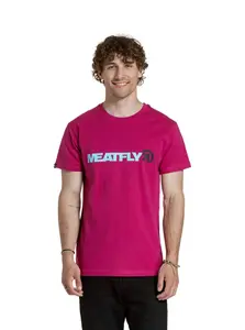 Meatfly pánské tričko Logex Dark Violet | Fialová | Velikost XXL | 100% bavlna