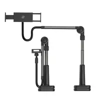 JP univerzální držák tabletu a telefonu na stůl s otočným a nastavitelným ramenem TH02, černý