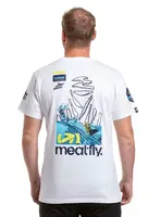 Meatfly pánské tričko Dakar Blue/White | Modrá | Velikost M