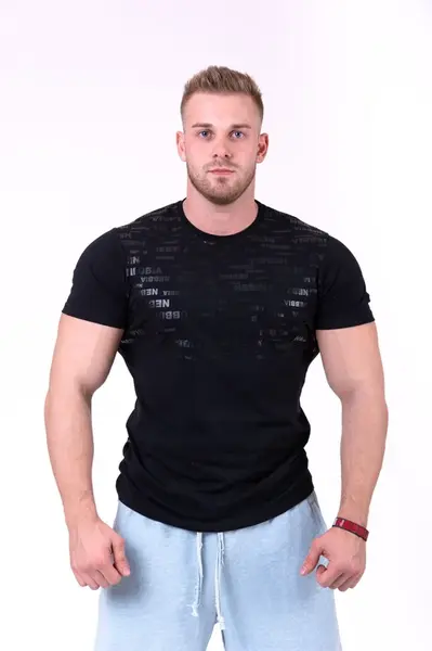 Nebbia More than basic! tričko 145, černá, M