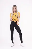 Nebbia Tied knot „Letters“ tričko 680, S, oranžová