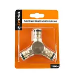 Mezikus pro 3 rychlospojky, mosaz, ENPRO