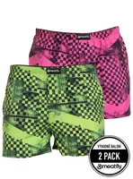 Meatfly pánské trenýrky Agostino J - Checkered | Fialová | Velikost M