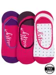 Meatfly ponožky Low Socks Triple Pack Fuchsia Dots | Fialová | Velikost One Size