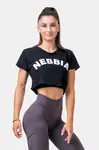 Nebbia Volný Fit & Sporty crop top 583, L, černá