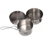 ALB FORMING NEREZ Trojdílný nerezový ešus, stříbrná, velikost