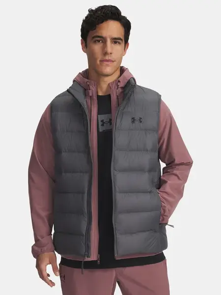 Pánská vesta Under Armour LEGEND DOWN VEST-GRY - Pánské