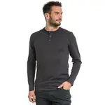 Bushman Pánské henley tričko Willber II, tmavě šedé XL