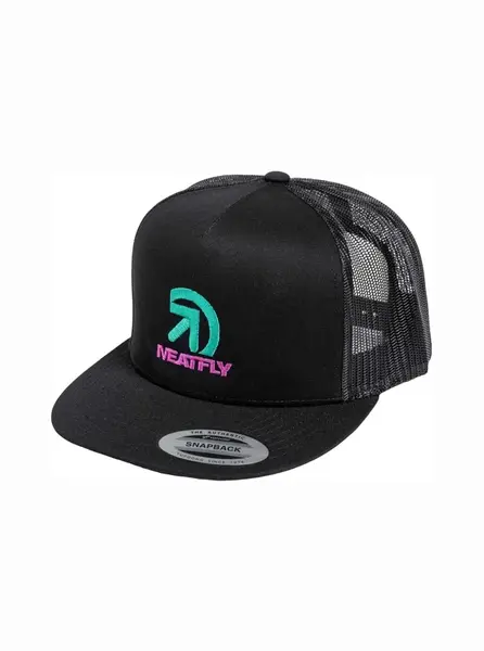 Meatfly kšiltovka Kail Trucker Snapback Magenta / Black | Černá | Velikost One Size