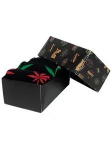 Meatfly pánské ponožky Ganja Black Gift Pack | Mnohobarevná | Velikost S/M