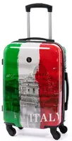 Cestovní kufr bertoo italy - zelená/bílá/červená m