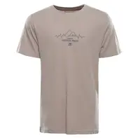 Pánské triko z organické bavlny alpine pro termes 3 béžová xl