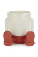 Kvetináč s podšálkou Balvi Mr.Sitty 11 x 8,5 x 8,5 cm