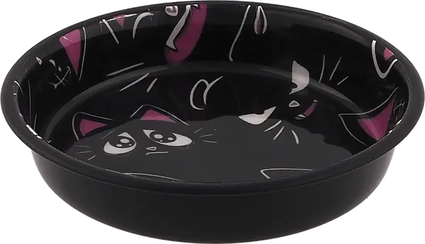 Miska Magic Cat s kočkami černá 13cm 250ml