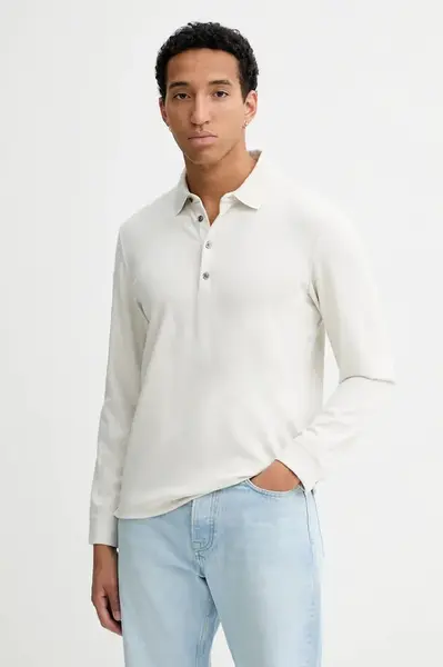 Tričko s dlhým rukávom s prímesou vlny Calvin Klein