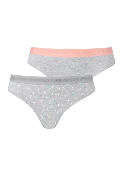 BUFFALO Nohavičky 'LM String'  sivá / zmiešané farby