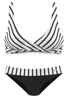 LASCANA Bikiny  čierna / biela