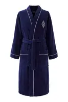 Bavlněný župan Ralph Lauren PARKROW Navy M tmavomodrá barva