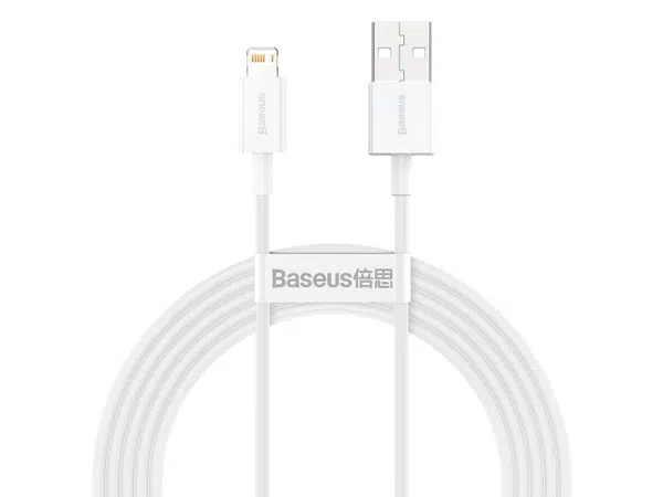Datový kabel Baseus Superior Series Fast Charging Data Cable USB to iP 2.4A 2m, bílá