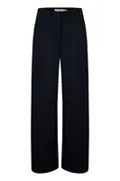 ICHI Nohavice s pukmi 'Kate'  tmavomodrá