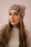 Kesi Čapica с fleece Milano K203 ecru melange+svetlo béžová