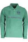LA MARTINA LONG SLEEVE POLO MEN GREEN