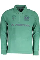 LA MARTINA LONG SLEEVE POLO MEN GREEN