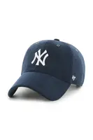 Bavlněná baseballová čepice 47 brand MLB New York Yankees tmavomodrá barva, B-TCDCU17IWS-NY