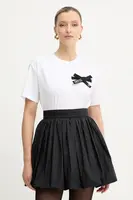 Bavlněné tričko Patou dámské, bílá barva, JE1859999