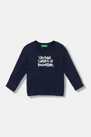 Detská bavlnená košeľa s dlhým rukávom United Colors of Benetton