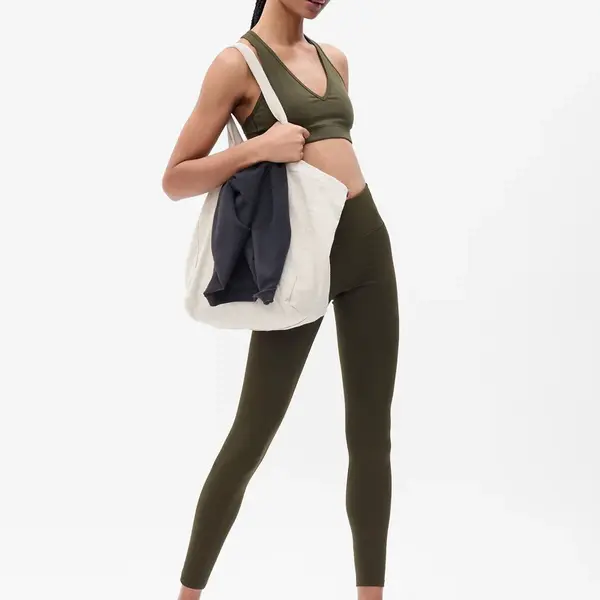 Kaki dámske športové legíny GapFit