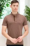 T8560 DEWBERRY T-SHIRT-PLAIN LIGHT BROWN