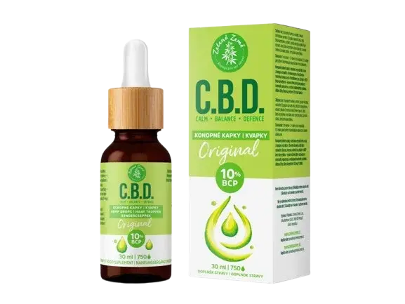 ZELENÁ ZEMĚ C.B.D. Konopné kapky s BCP Original 30 ml