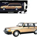 1986 Volvo 240 GL Break Gold Metallic Limited Edition to 402 pieces Worldwide 1/18 Diecast Model Car by Minichamps