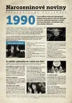 Narozeninové noviny 1990 s vlastním textem a fotografií, S fotografií a textem