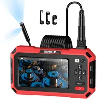 KAIWEETS KBC01 Inspection Camera Dual Lens Endoscope 1920P 5" IPS Split-Screen IP67 Waterproof 16.5ft Cable LED Light
