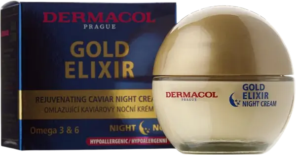 DERMACOL Gold Elixir omlazující kaviárový noční krém 50 ml