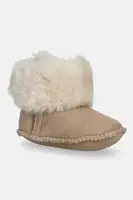 Semišové sněhule Emu Australia Baby Bootie Deluxe béžová barva, B13256